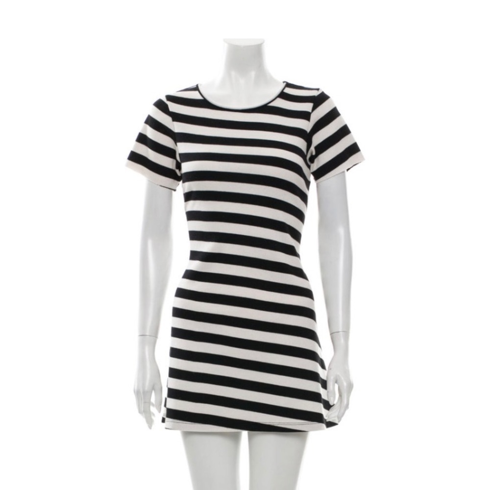 Reformation striped mini dress